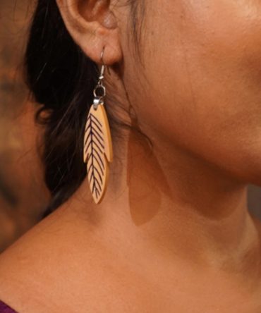 Ahana Wooden Earrings