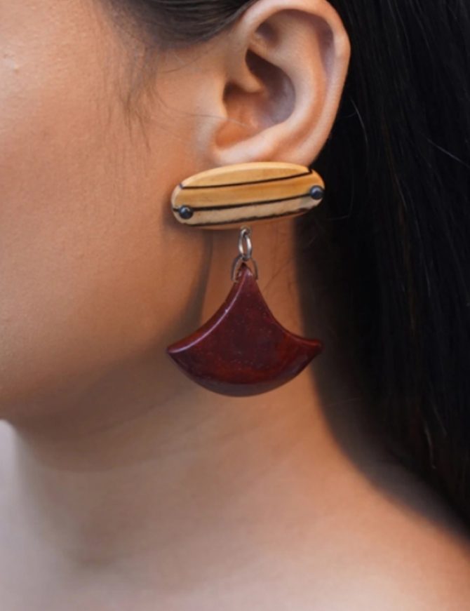 Ananya Wooden Earrings