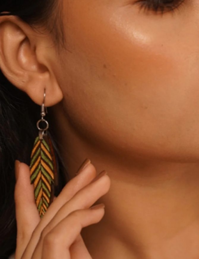 Ankhia Wooden Earrings