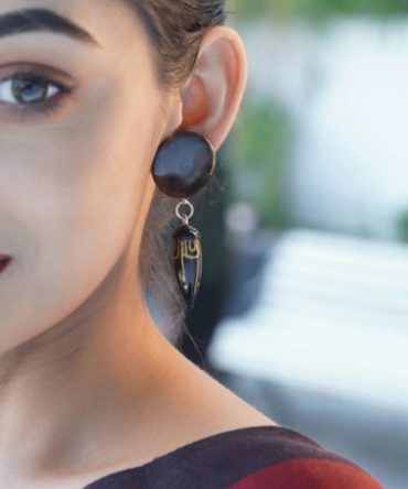 Aparna Wooden Earrings