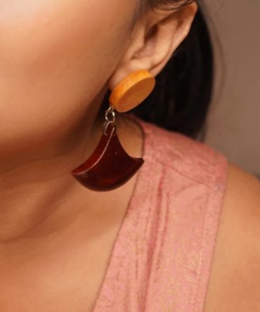 Bharati Wooden Earrings