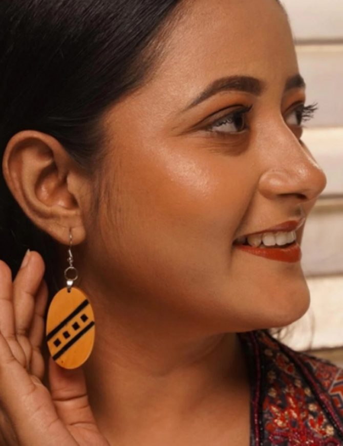 Bhavna Wooden Earrings