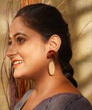 Chandrima Wooden Earrings