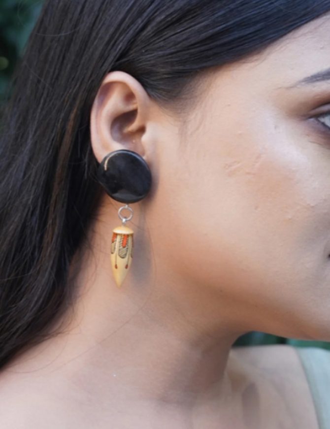 Chhaya Wooden Earrings