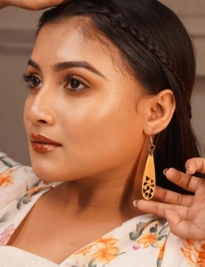 Darika Wooden Earrings