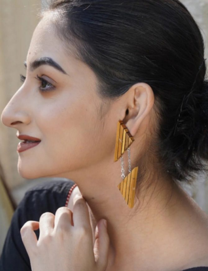 Dharani Wooden Earrings