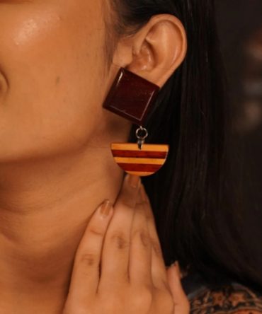 Dharavi Wooden Earrings