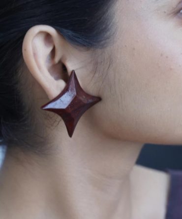 Divya Wooden Earrings
