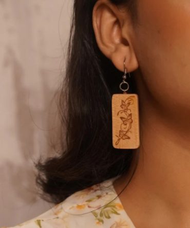 Druvaka Wooden Earrings