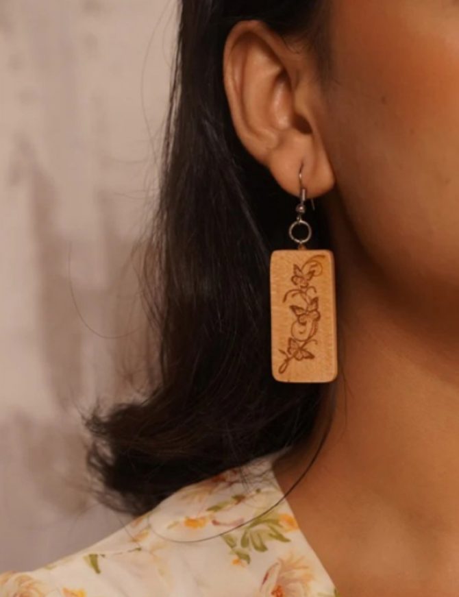 Druvaka Wooden Earrings
