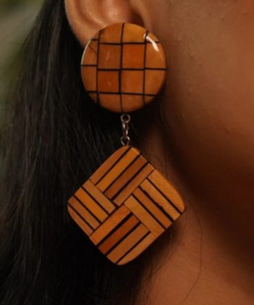 Ekakshi Wooden Earrings