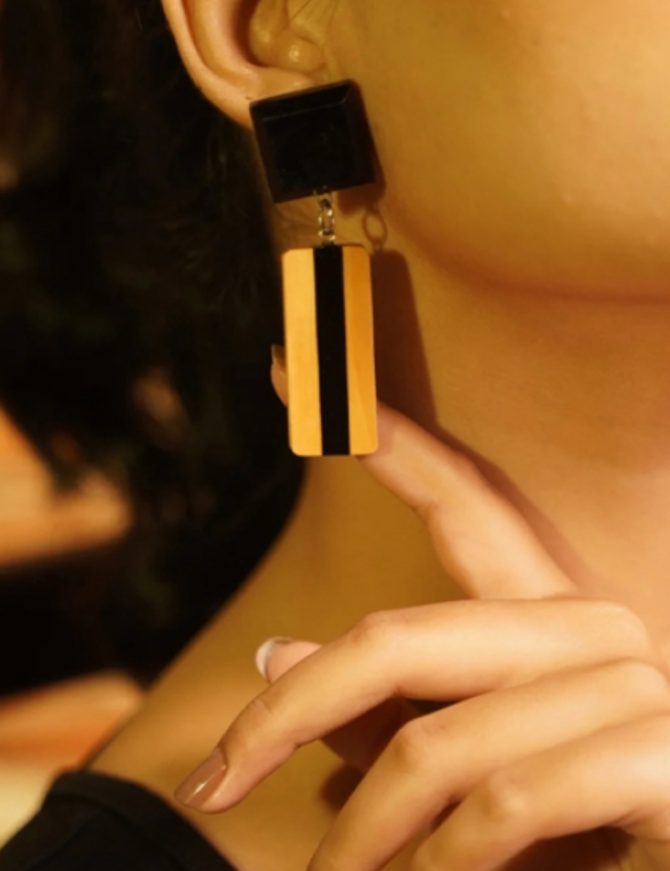 Falguni Wooden Earrings