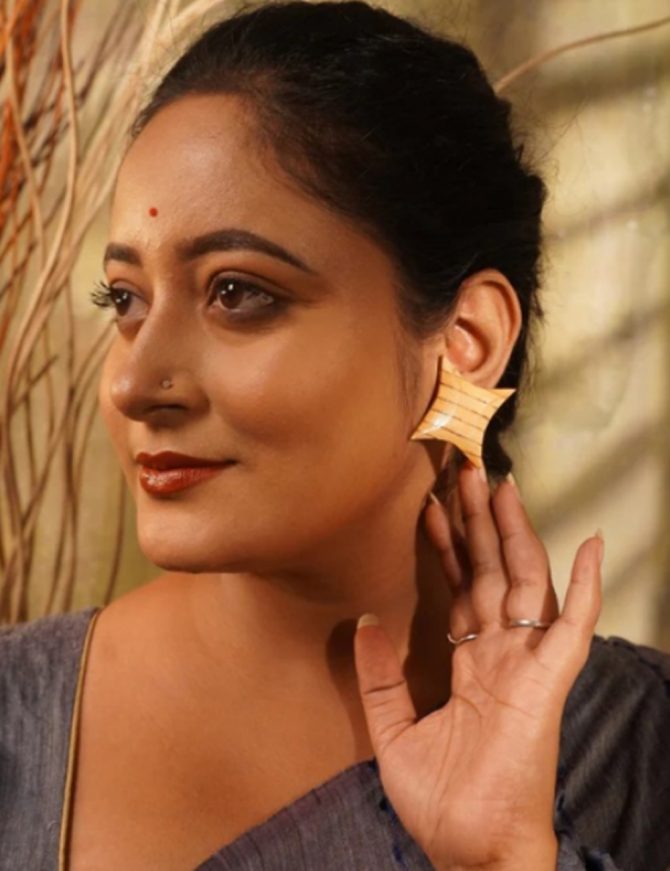 Hanshika Wooden Earrings