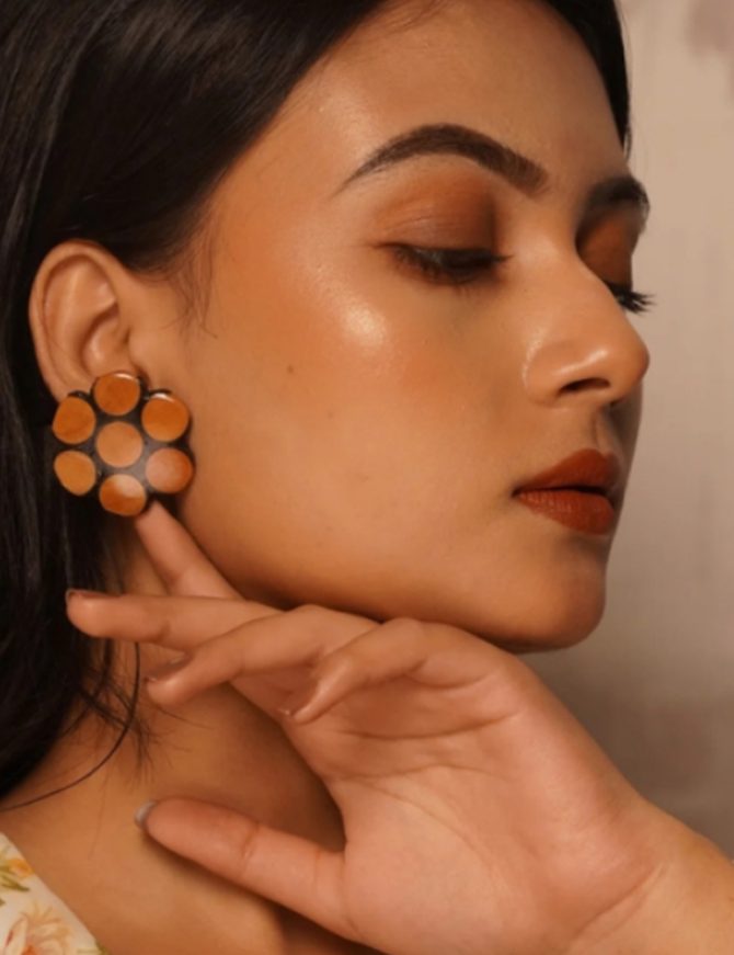 Kadamba Wooden Earrings