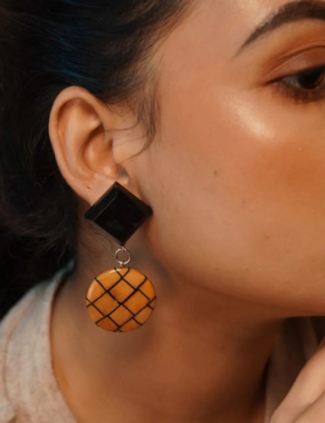Kalyani Wooden Earrings