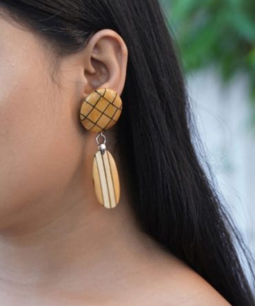 Kavita Wooden Earrings