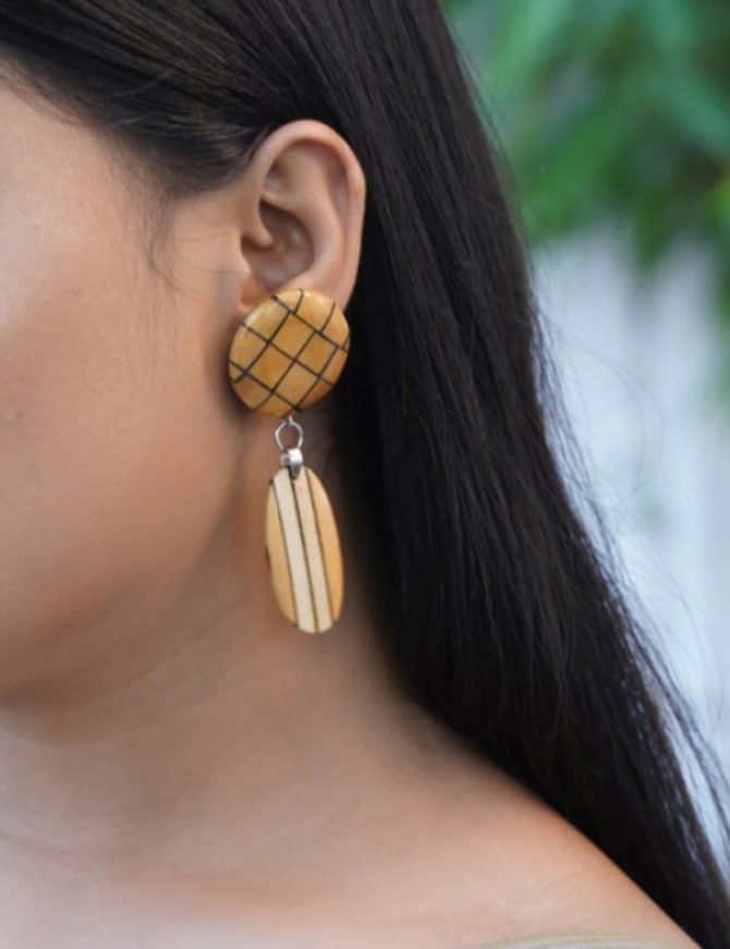 Kavita Wooden Earrings