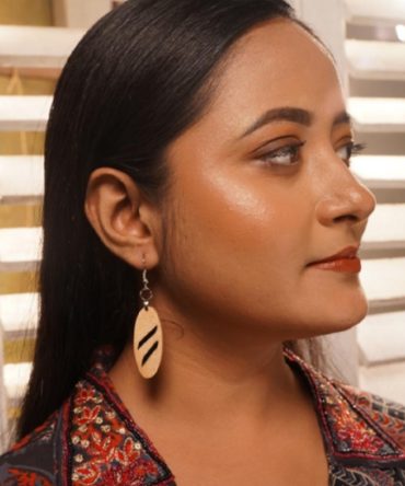 Laksha Wooden Earrings