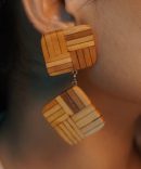 Madhavi Wooden Earrings