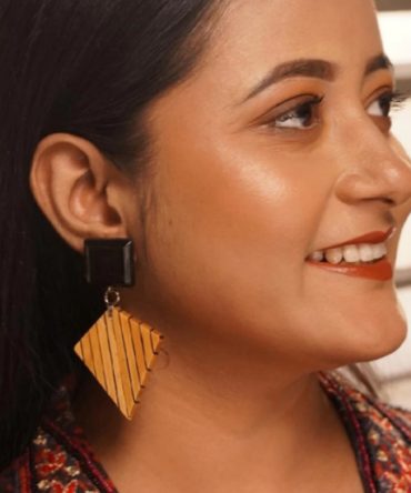 Mahek Wooden Earrings