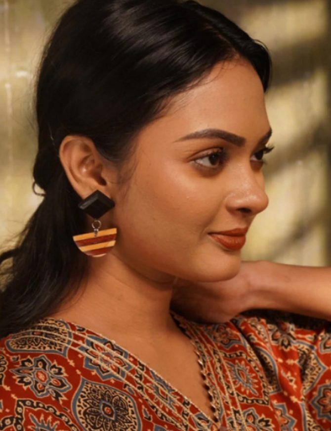 Mahi Wooden Earrings