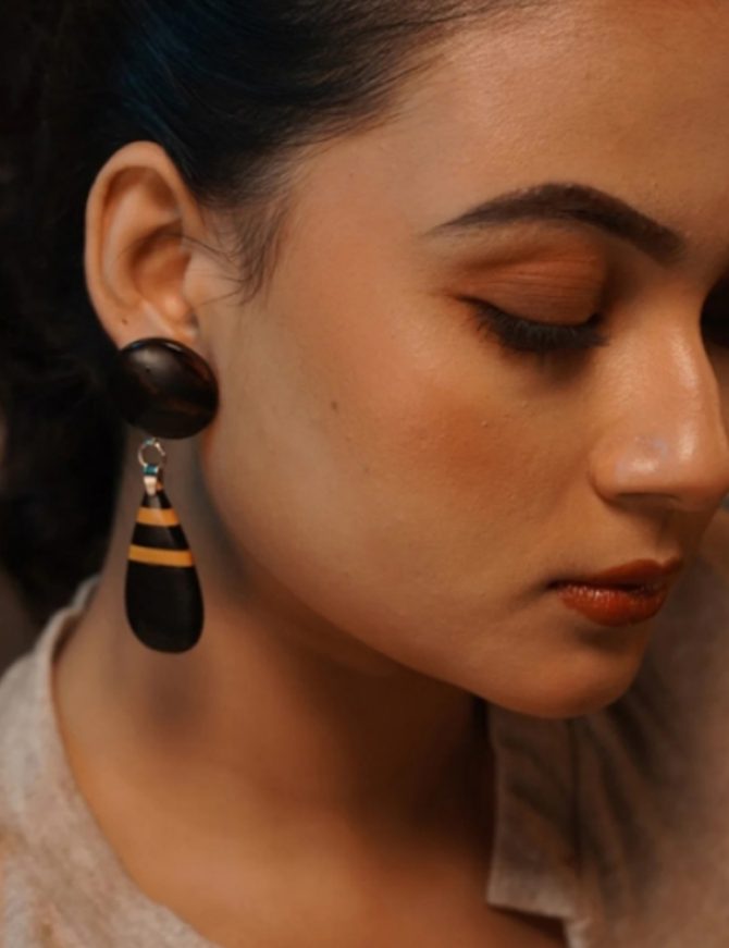 Mahua Wooden Earrings