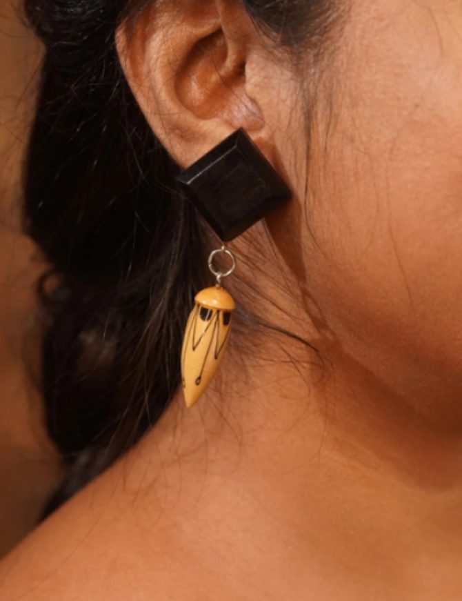 Malini Wooden Earrings