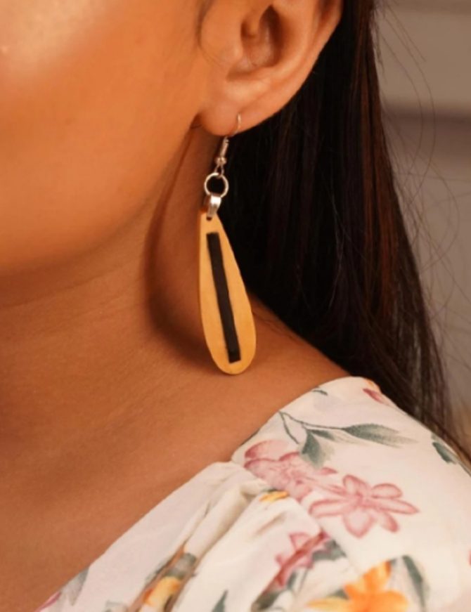 Manasa Wooden Earrings