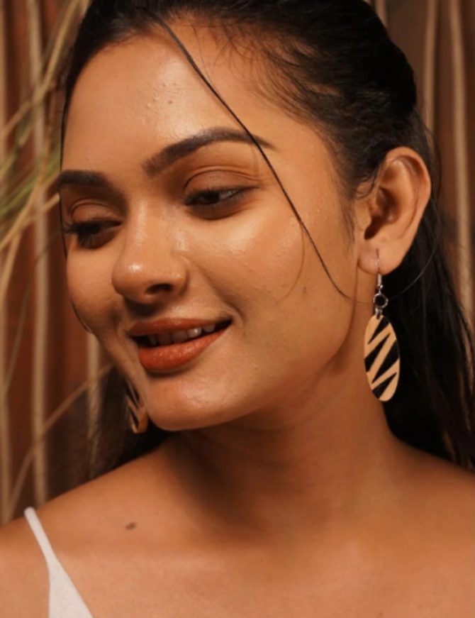 Mayuri Wooden Earrings