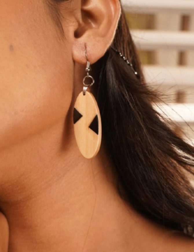 Roshini Wooden Earrings