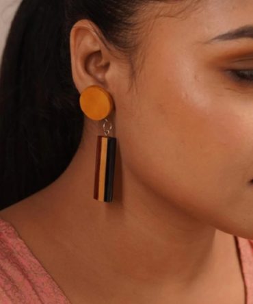 Siddhi Wooden Earrings