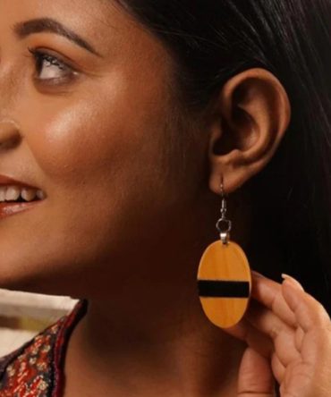 Sudha Wooden Earrings