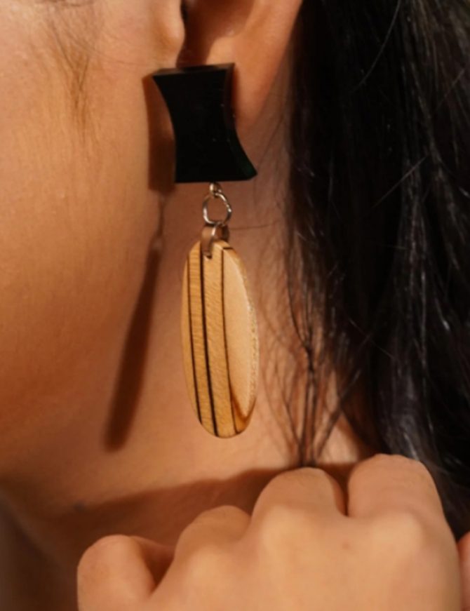 Sugandha Wooden Earrings