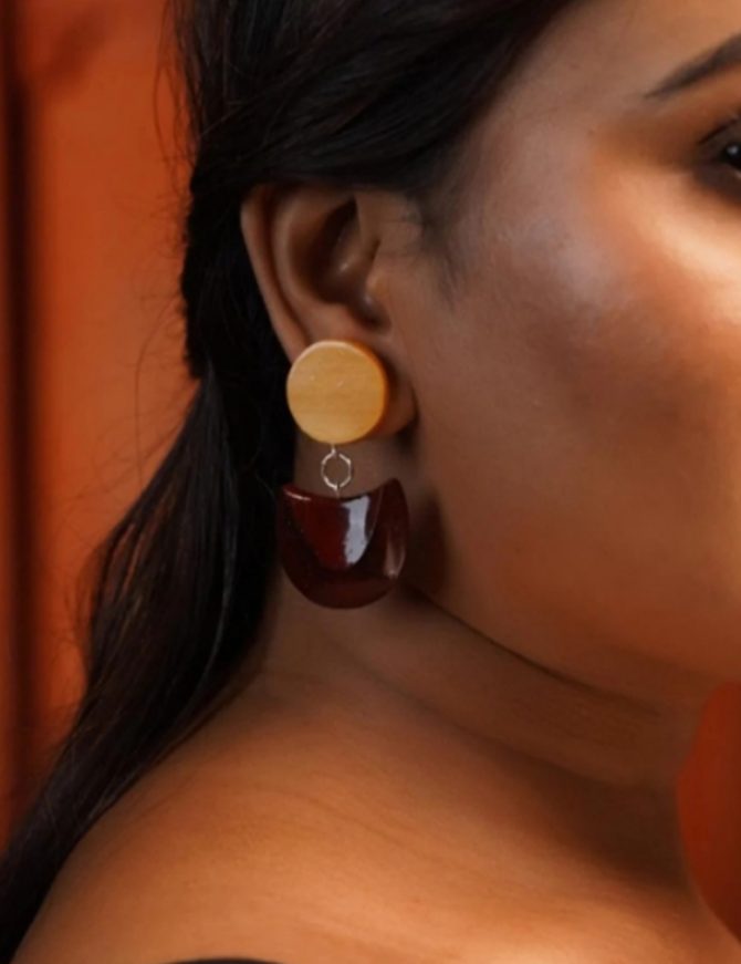 Vasanta Wooden Earrings
