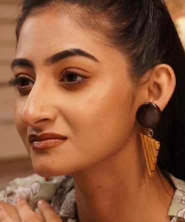 Vedika Wooden Earrings
