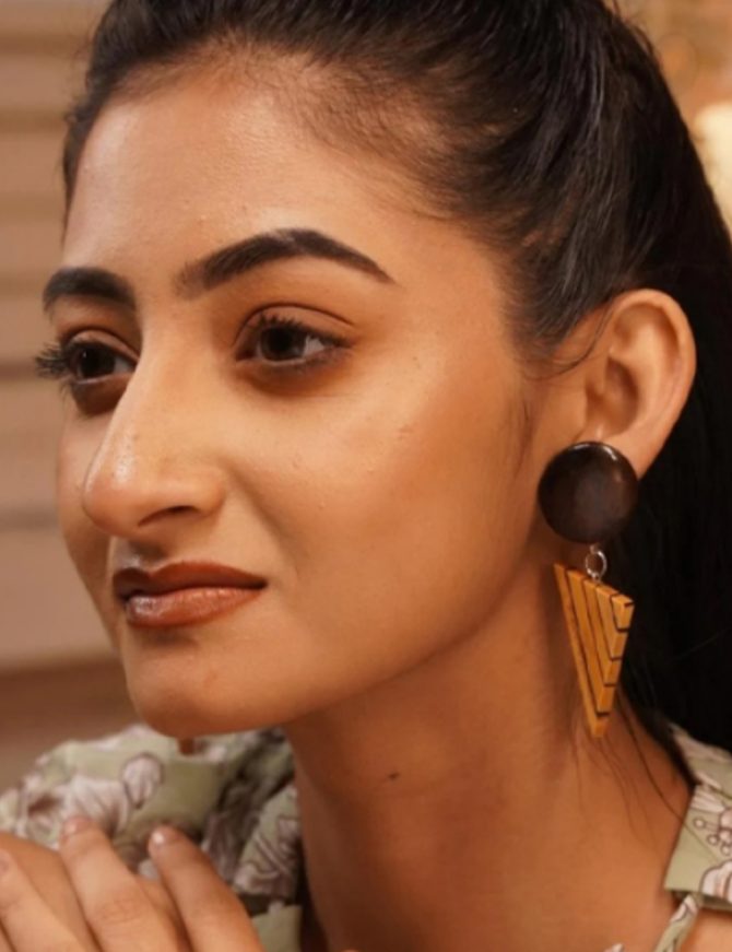 Vedika Wooden Earrings