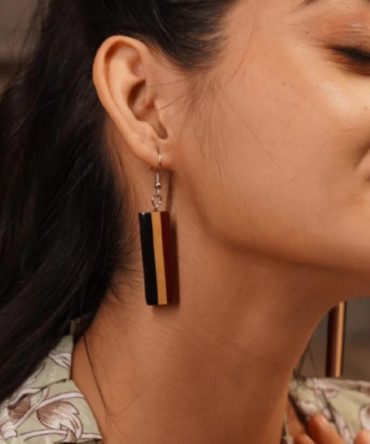 Vedika Wooden Earrings