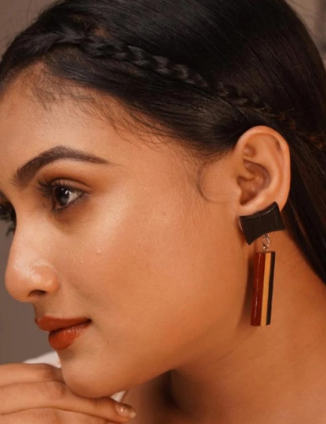 Vrikshi Wooden Earrings